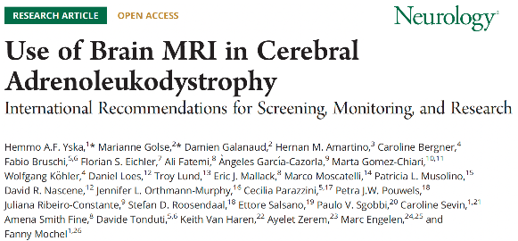 Use of Brain MRI in Cerebral Adrenoleukodystrophy: International Recommendations for Screening, Monitoring, and Research